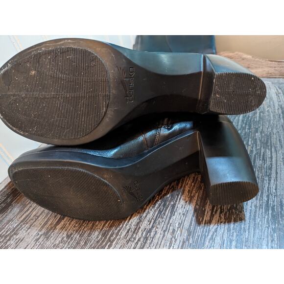 Dansko Women's Tyra Black Soft Leather Tall Boot EU Size 41 - Picture 7 of 8